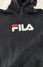 FILA 斐乐情侣款男女连帽卫衣冬季新款休闲宽松加绒保暖长袖上衣 【常规款】正黑色-BK M 170/92A/M 实拍图
