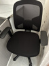 得力（deli）4900S 人体工学靠背办公椅/电脑椅/职员椅 可升降转椅舒棉坐垫 黑 实拍图