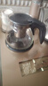 茶吧机饮水机玻璃电热水壶茶壶茶台电茶炉保温壶单壶带滤网耐高温茶具大容量水壶泡茶壶茶水分离 黑色半把款式 实拍图
