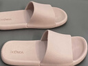 京东京造【抗菌皮纹拖】eva软弹拖鞋居家室内防滑浴室外穿凉拖女粉色37-38 实拍图
