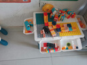 星涯优品儿童玩具积木桌大颗粒多功能游戏学习桌拼装男女孩3-10岁生日礼物 实拍图