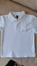 罗蒙儿童白色长袖polo衫男女童T恤打底衫学生班服校园服饰  白色 150 实拍图