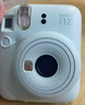 富士（FUJIFILM）instax  mini12 一次成像 立拍立得相机 mini12 绣球蓝 套餐五（官方标配+水晶壳+肩带+白边相纸20张） 实拍图