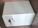 得力（deli）保险柜 家用电子密码保险箱小型防盗防撬私密保管箱 可入墙入柜保管柜 办公财务专用 25cm玉白 实拍图