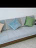 京东京造棉花糖抱枕 超柔棉棉绒沙发床头客厅办公室腰靠枕垫苔藓绿45x45cm 实拍图