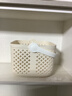 京东物流 手提洗澡篮浴室洗刷用品置物篮学生专用轻奢洗澡筐 奶油色 22.5*21*16.5cm 实拍图