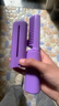 无线直发梳【戴森平替】负离子便携蓬松神器温控直卷两用男女通用内扣高颅顶不伤发便携礼物 紫色 30mm 【旗舰款】蓬松高颅顶+防烫设计 实拍图