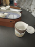 瓷牌茗茶具（cipaiming teaset）旅行茶具套装户外便携式陶瓷快客杯一壶四杯办公室功夫茶壶泡茶 白古茗1壶4杯+罐盘+棕皮包+巾夹 实拍图