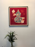 墨派（Mopai）餐厅装饰画手绘油画美式花卉高端客厅肌理挂画正方形壁画免打孔 锦上添花 60*60cm手绘油画 实拍图