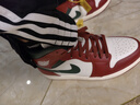 Jordan男AJ1小芝加哥配色 AJ 1中帮运动休闲鞋DQ8426-105白红42 实拍图