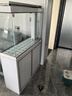森森（SUNSUN）大型鱼缸底过滤水族箱客厅家用落地玻璃生态金鱼缸 超白隔断屏风款 1米长35cm宽（黑白灰可选） 实拍图