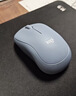 罗技（Logitech）M221 轻音鼠标 无线鼠标 办公鼠标 对称鼠标 带无线微型接收器 雾霭蓝 实拍图