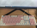 达尔优EK815机械合金版108键多键位机械键盘电竞游戏CF吃鸡LOL双色白蓝键帽全键无冲 108键青轴（粉拼白键帽）29种灯光模式 实拍图