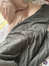 无印良品A类100%纯棉被套 全棉纯色双人被罩200*230cm豆沙粉拼深灰 实拍图
