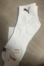 彪马/彪马袜子男士中筒休闲运动风棉袜3双装 白色 均码 实拍图