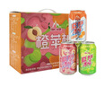 冰峰（ICEPEAK）三果味汽水橙苹桃330ml*12罐碳酸饮料礼盒装陕西特产中华老字号 实拍图