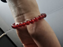 周大福中国风优雅大方红玉髓弹力绳手链手串送生日礼物 EOV119 实拍图