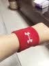 安德玛（Under Armour）护腕运动健身腕巾带羽毛球篮排网球腱鞘炎医手腕扭伤用护具 红色 实拍图