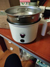 电煮锅小电锅电锅一体多功能锅宿舍用1-2人煮面锅 不粘内胆锅1.4L+不锈钢蒸笼 实拍图