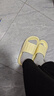 洁丽雅拖鞋女夏季室内家居家用浴室洗澡防滑防臭EVA情侣静音凉拖鞋男夏 黄色 【2.0版本 |  升级不加价】 38-39 【适合37-38码】 实拍图