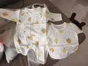 童泰（TONGTAI）婴儿连体衣夏季新生儿衣服宝宝家居内衣蝴蝶衣2件装 绿色52cm 实拍图