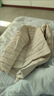 鸭鸭（YAYA）佟丽娅同款轻薄羽绒服女新款冬季短款圆领内胆修身时尚薄外套男 米白色【女款无领】 XL 【建议115-125斤】 实拍图