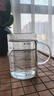onlycook高硼硅玻璃水杯带刻度 带把手咖啡杯早餐牛奶杯子 家用茶杯-500ml 实拍图