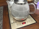 益茶福全自动上水电热水壶底部上水嵌入式茶台功夫茶烧水壶饮水烧水一体机抽水玻璃煮茶壶保温泡茶壶 SQ-008金色玻璃套装 1L 实拍图