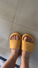 朴西香蕉船凉拖鞋女士浴室不易滑居家室内四季情侣拖鞋男 黄色 35-36 实拍图