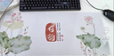 聚盈丰 鼠标垫大号桌垫笔记本键盘垫电脑办公锁边可爱卡通电竞包边游戏桌垫800*300*2mm 水墨江山 实拍图