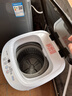 智洁小天使婴儿迷你洗衣机3.5kG高温煮洗全自动洗衣机宝宝小型儿童带智能烘干杀菌除螨洗烘一体机家用 3.5KG炫黑+全国联保+蓝光洗涤+洗脱一体 波轮 实拍图