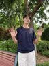 JEEP吉普纯棉短袖男款t恤宽松休闲百搭夏季柔软亲肤半袖W 藏青 L 实拍图