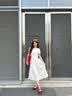 森马（Semir）连衣裙女夏高级感气质显瘦裙子2026白色修身a字长裙109326114004 实拍图