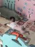 Beityos婴儿爬爬垫折叠爬行垫XPE地垫0-6个月-1岁新生儿宝宝防摔2cm加厚 虎鲸跳格子150*180*2CM【抗菌降噪膜XPE-微孔蜂窝棉】 简约北欧风环保XPE爬行垫 实拍图