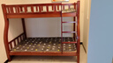 美念胡桃木儿童上下床实木高低床双层床上下铺床两层木床子母床 胡桃色【爬梯款】床+床垫 上铺宽100cm下铺宽120cm 实拍图