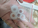 寇端4分6分通用硅胶垫密封圈橡胶垫热水器花洒波纹管软管子淋浴管配件 4分+6分 白色 硅胶垫片【各5个】 实拍图
