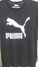 彪马（PUMA）休闲黑色短袖T恤男女情侣款夏季印花运动上衣 532279 黑色-01 L (180/100A) 实拍图