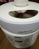 洛贝白款系列阿迪锅智能电压力锅多功能全自动5L大容量家用70千帕电高压锅双胆预约定时口感调节无水炖 5升白款【麦饭石色胆 304钢胆 蒸屉】- 5L 实拍图