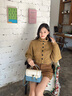 纪诗哲包包女包2026新款女士单肩斜挎小方包送老婆女友七夕情人节礼物 蓝色 品牌礼盒装 实拍图