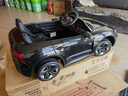 星辰皓奥迪儿童电动车四驱汽车遥控四轮宝宝玩具车可坐人童车RSGT 黑色+四驱+遥控+摇摆+皮座+软轮 实拍图