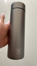 宅轻松钛杯覆钛保温杯茶水分离商务高档水杯男女士礼品杯子 太空灰500ml 实拍图