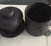 鲍鼎泰紫砂杯原矿黑泥茶杯过滤内胆4件套茶水分离纯手工男士主人杯定制 舍得杯-阳羡黑金泥 实拍图