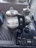开品 全自动底部上水感应续水电热水壶 家用办公茶具套装烧水消毒茶台 可嵌入式玻璃烧水壶茶桌一体 1L 晶耀黑 20X37CM 蒸茶烧水 桶水款 实拍图