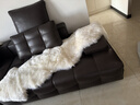 牧诺 澳洲羊毛地毯卧室整张羊皮羊毛飘窗毯 皮毛一体地毯羊皮坐垫 自然白色 澳洲2p70*200cm 实拍图