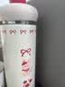 【爆】304浮球保温杯大容量吊带咖啡杯卡通创意学生水杯便携杯子 小粉兔-500ML 实拍图