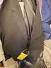 罗蒙（ROMON）西服套装男秋冬季商务修身西装男士正装结婚伴郎礼服 黑色 XL  实拍图