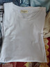阿芭萨2026年新款夏装纯棉短袖t恤韩系宽松圆领休闲薄款大码上衣体恤衫 白色【纯色】 2XL 【建议125-135斤】 实拍图