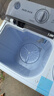 奥克斯（AUX）洗衣机半自动家用双缸双桶大容量小型租房宿舍波轮双杠强力去污省水电 7.5公斤【洗4.5+脱3+终生联保】黑色 双缸 实拍图