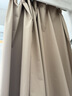 铭聚布艺（MINGJU）窗帘 全遮光窗帘成品窗帘布遮阳帘涤塔夫奶油色挂钩式2.0*2.4单片 实拍图