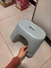 换鞋凳小凳子座椅小板凳可叠放加厚塑料凳高级感儿童学生寝室矮凳 天蓝色1个 实拍图